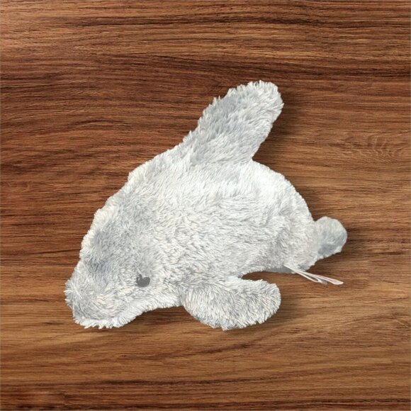 Aurora Plush Dolphin Stuffed Animal Toy gray  ocean sea  10" - Picture 2 of 10